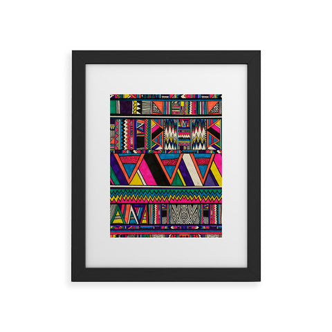 Kris Tate Aztec Colors Framed Art Print