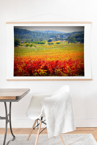 Krista Glavich Autumn Vineyard Art Print And Hanger