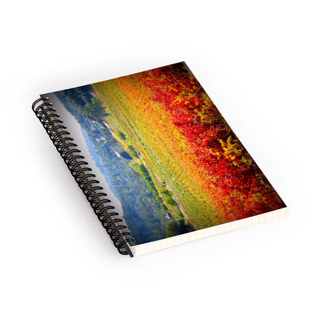 Krista Glavich Autumn Vineyard Spiral Notebook