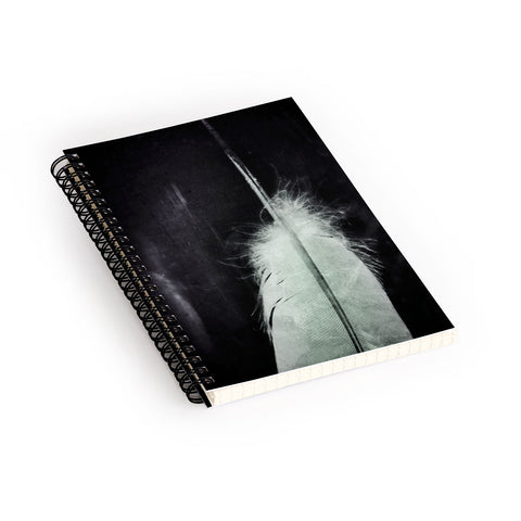 Krista Glavich White Feather Spiral Notebook
