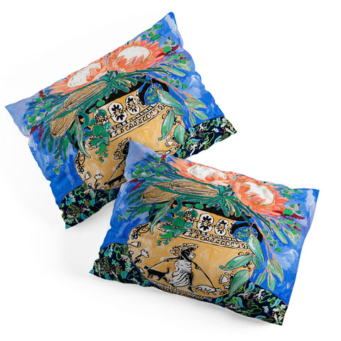 Lara Lee Meintjes Cat Walk Protea and Banksia Bouquet Pillow Shams