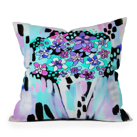 Laura Fedorowicz Bloom Even in the Dark Throw Pillow
