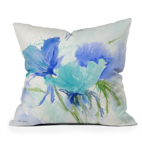 Laura Trevey Blue As The Sea Throw Pillow