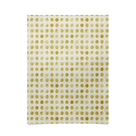 Leah Flores Gold Confetti Poster