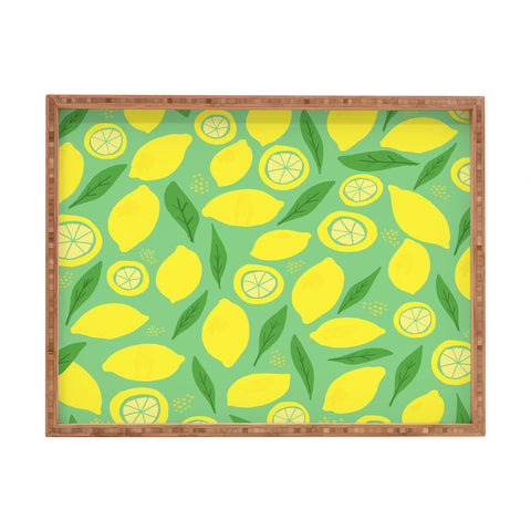 Leah Flores Lemonade Rectangular Tray