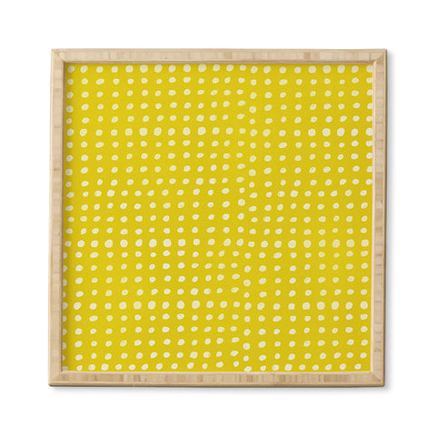 Leah Flores Sunshine Scribble Dots Framed Wall Art