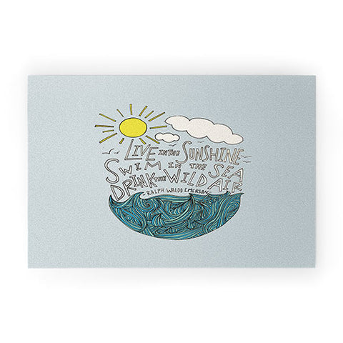 Leah Flores Sunshine Sea Air Welcome Mat