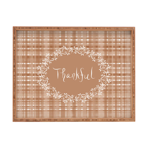 Lisa Argyropoulos Autumn Weave Thankful II Rectangular Tray