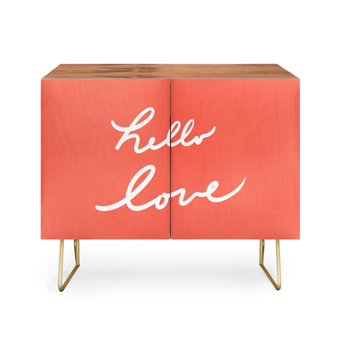 Lisa Argyropoulos hello love coral Credenza