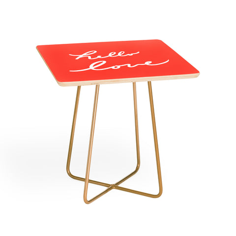 Lisa Argyropoulos hello love coral Side Table