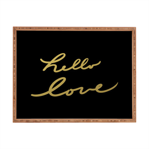 Lisa Argyropoulos hello love Rectangular Tray