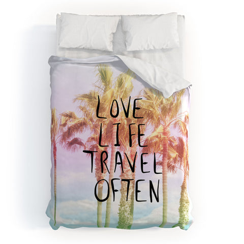 Lisa Argyropoulos Love Life Travel Often Tropical Duvet Cover