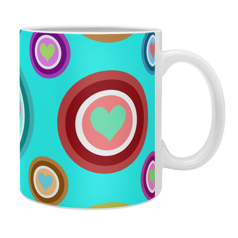 Lisa Argyropoulos Love Love Love Aquamint Coffee Mug