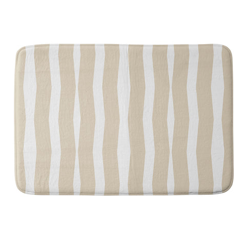 Lisa Argyropoulos Modern Lines Neutral Memory Foam Bath Mat