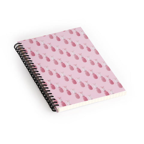 Lisa Argyropoulos Pineapple Blush Rose Spiral Notebook