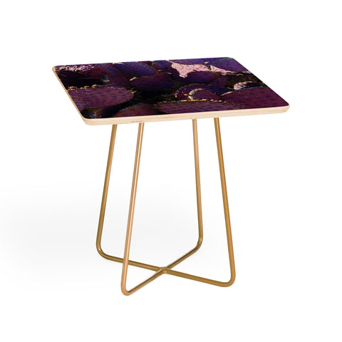 Lisa Argyropoulos Rustic Purple Pancake Cactus Side Table