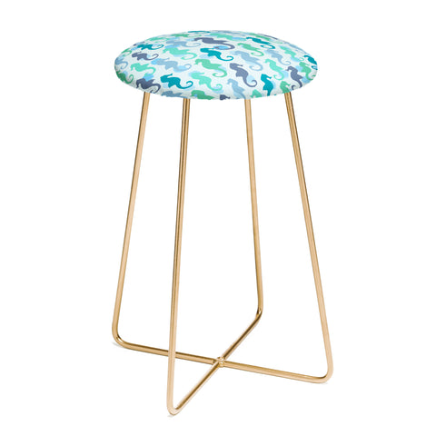 Lisa Argyropoulos Seahorses And Bubbles Counter Stool