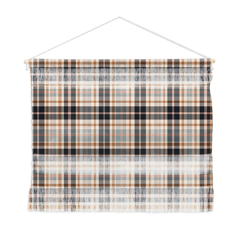 Lisa Argyropoulos Smokey Cabin Plaid Wall Hanging Landscape