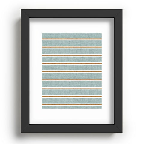 Little Arrow Design Co Cadence Stripes dusty blue Recessed Framing Rectangle