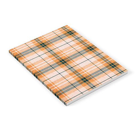 Little Arrow Design Co fall plaid orange dark teal Notebook