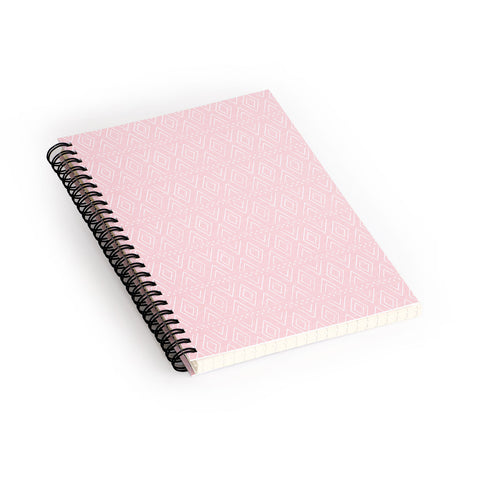 Little Arrow Design Co farmhouse diamonds pink Spiral Notebook
