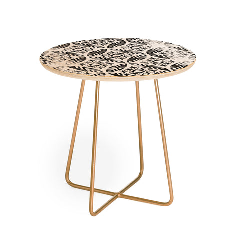 Little Arrow Design Co modern moroccan distressed Round Side Table