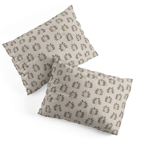 Little Arrow Design Co noble branches pewter and olive Pillow Shams