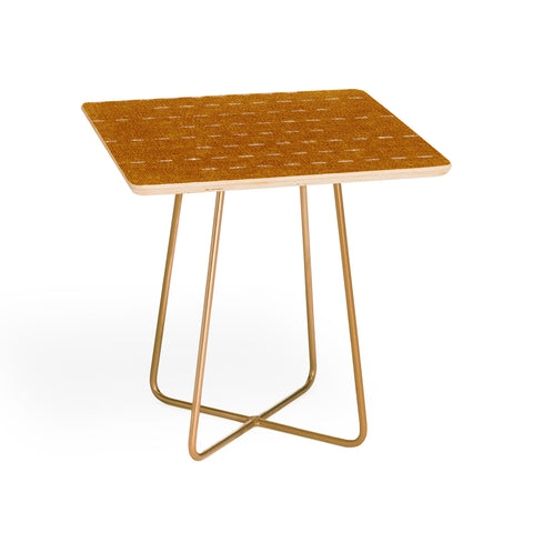 Little Arrow Design Co running stitch gold Side Table