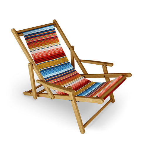 Little Arrow Design Co serape southwest stripe red Sling Chair