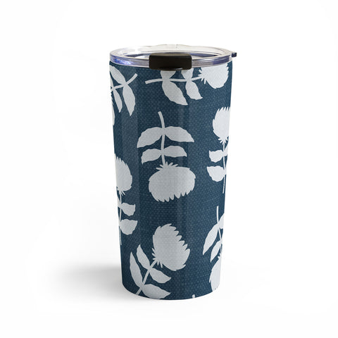 Little Arrow Design Co vintage floral dark blue Travel Mug