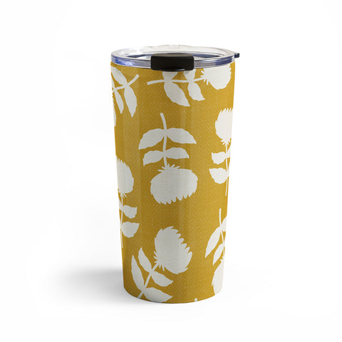 Little Arrow Design Co vintage floral gold Travel Mug