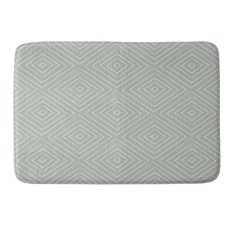 Little Arrow Design Co woven diamonds sage Memory Foam Bath Mat