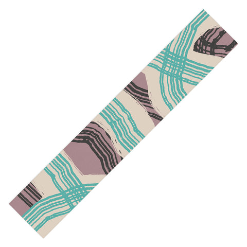 Little Dean Muted pink and green stripe Table Runner