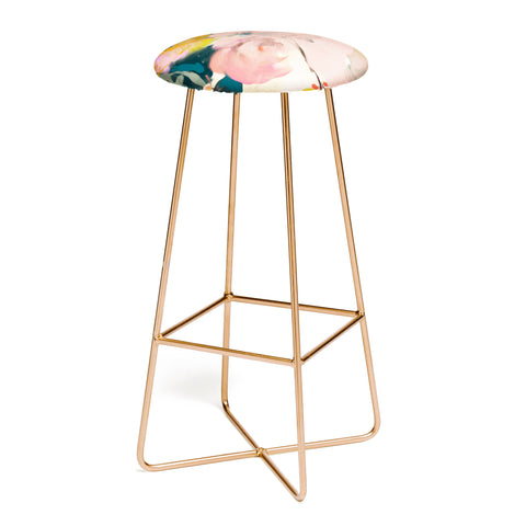 lunetricotee abstract floral inspiration Bar Stool
