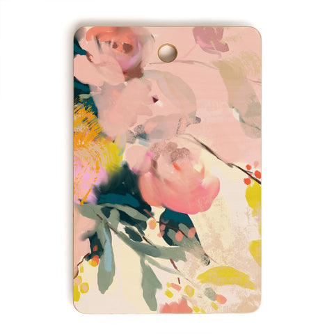 lunetricotee abstract floral inspiration Cutting Board Rectangle