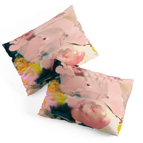 lunetricotee abstract floral inspiration Pillow Shams