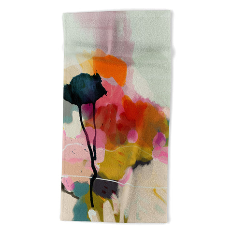 lunetricotee paysage abstract Beach Towel