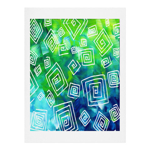 Madart Inc. Sea of Whimsy Square Curly Cue Art Print