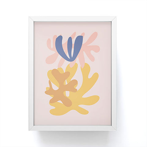 Mambo Art Studio Cut Out Pink Framed Mini Art Print