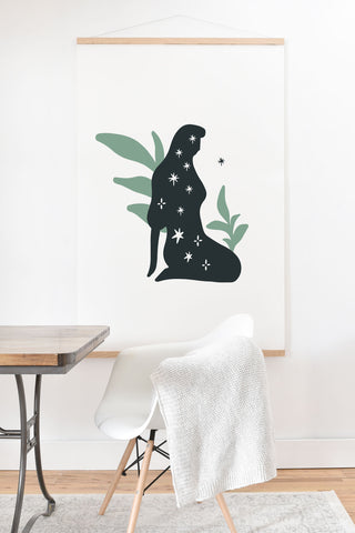 Mambo Art Studio Goddess and Galaxy Art Print And Hanger