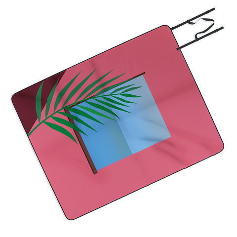 Mambo Art Studio Pink View Picnic Blanket