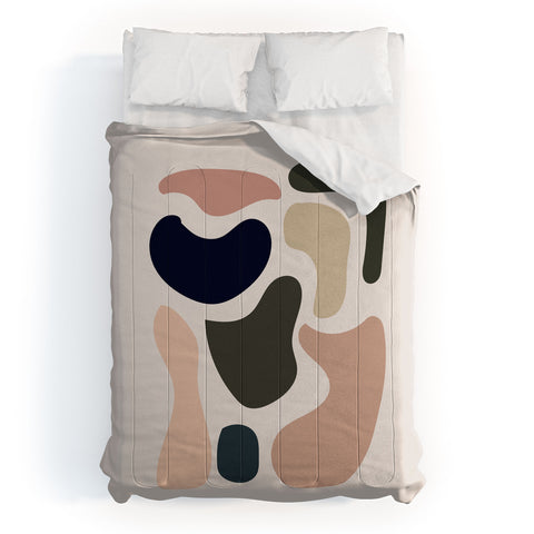 Mambo Art Studio Shape Study Neutrals Comforter