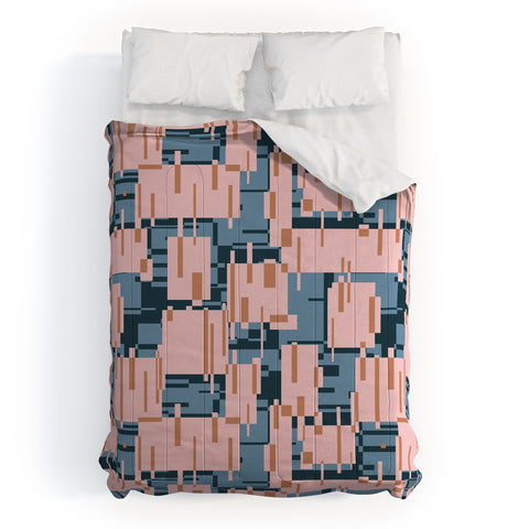 Mareike Boehmer Straight Geometry Connected 1 Comforter