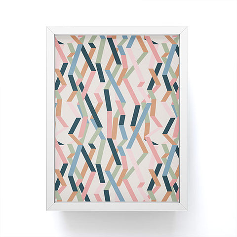 Mareike Boehmer Straight Geometry Ribbons 1 Framed Mini Art Print