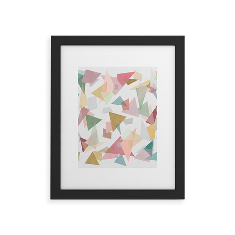 Mareike Boehmer Triangle Confetti 1 Framed Art Print