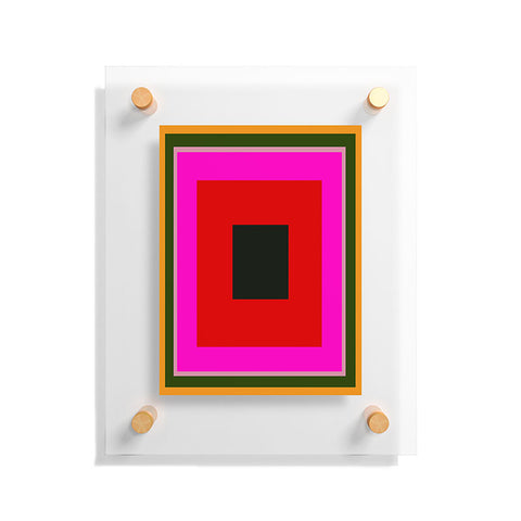Marin Vaan Zaal Burst Alternatively Modern Color Field Floating Acrylic Print