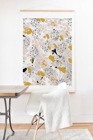 Marta Barragan Camarasa Abstract shapes of textures and marble Art Print And Hanger