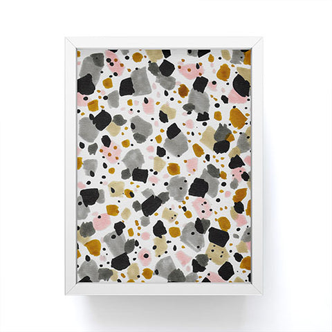 Marta Barragan Camarasa Abstract terrazzo pattern I Framed Mini Art Print