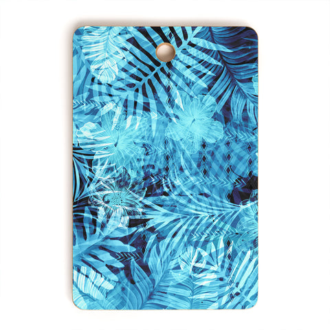 Marta Barragan Camarasa Blue tropical jungle Cutting Board Rectangle