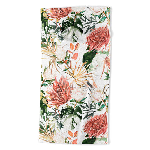 Marta Barragan Camarasa Bohem tropical bloom 003 Beach Towel